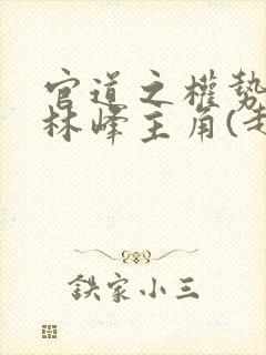 官道之权势滔天林峰主角(赵小二)