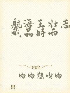 航海王壮志雄心藏品时雨封面