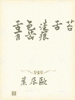 舌色淡舌苔厚白有齿痕