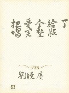 把爱全给了我原唱完整版封面