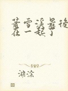 萧雪溪最后和谁在一起了封面