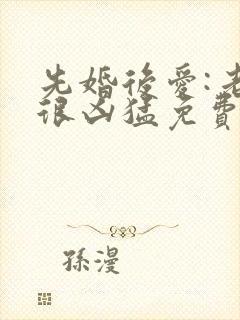 先婚后爱:老公很凶猛免费版