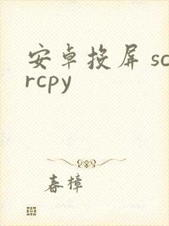 安卓投屏 scrcpy