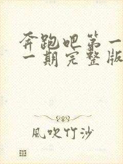 奔跑吧第一季十一期完整版