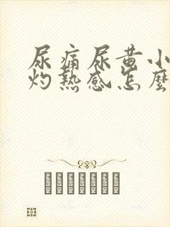 尿痛尿黄小便有灼热感怎么办封面