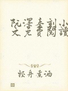 阮泽秦刻小说全文免费阅读最新章节