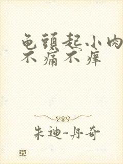 龟头起小肉疙瘩不痛不痒