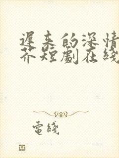 迟来的深情如草芥短剧在线观看全集