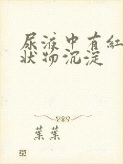 尿液中有红色絮状物沉淀