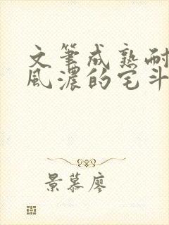 文笔成熟耐看古风浓的宅斗文