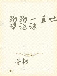 狗狗一直吐黄水带泡沫封面
