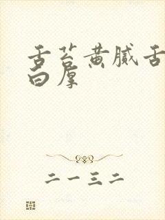 舌苔黄腻舌苔发白厚