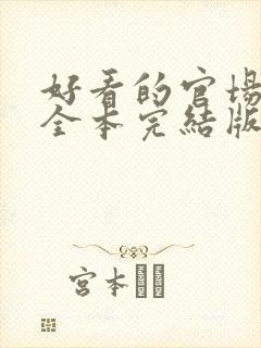 好看的官场小说全本完结版