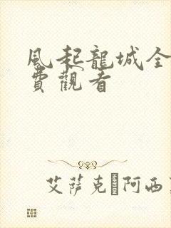 风起龙城全集免费观看