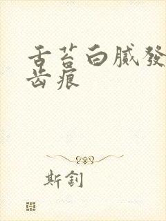 舌苔白腻发黄有齿痕