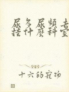 尿多尿频去医院挂什么科室好