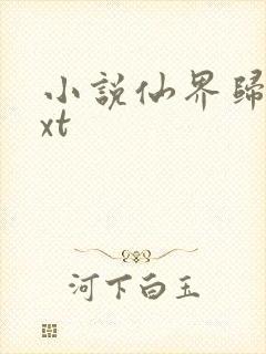 小说仙界归来txt