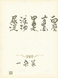 尿液里有白色沉淀物是怎么回事