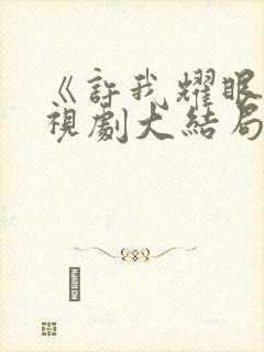 《许我耀眼》电视剧大结局