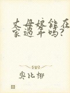 丈母娘能在女婿家过年吗?封面