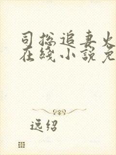 司总追妻火葬场在线小说免费阅读