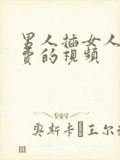 男人插女人的免费的视频