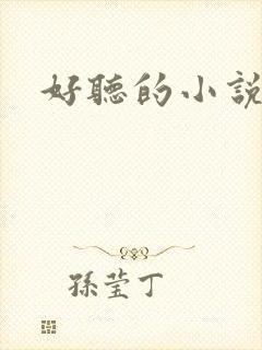 好听的小说名字