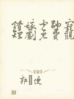 错嫁少帅宠上瘾短剧免费观看全集高清