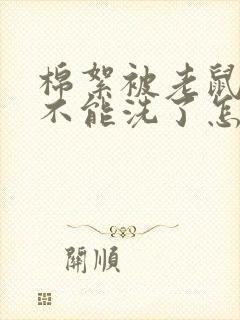 棉絮被老鼠尿又不能洗了怎么办