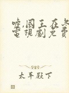 嘘,国王在冬眠电视剧免费12