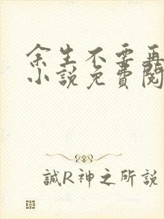 余生不要再爱你小说免费阅读封面