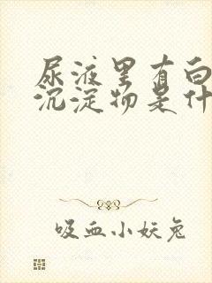 尿液里有白色的沉淀物是什么原因封面