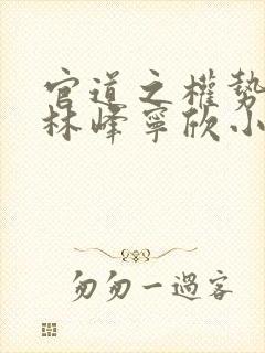 官道之权势滔天林峰宁欣小说封面