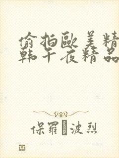 偷拍欧美精品日韩午夜精品封面