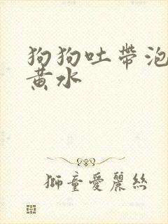 狗狗吐带泡沫的黄水封面
