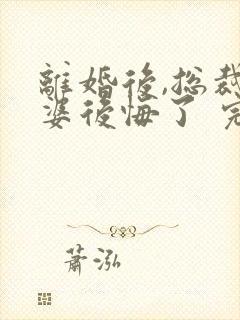 离婚后,总裁老婆后悔了 完结版封面