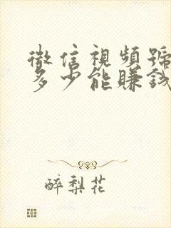 微信视频号粉丝多少能赚钱