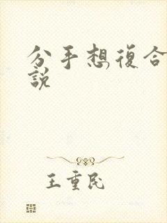 分手想复合怎么说封面