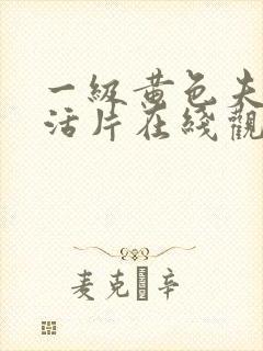 一级黄色夫妻生活片在线观看