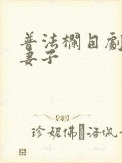 普法栏目剧漂亮妻子