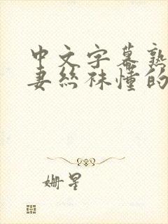 中文字幕熟女人妻丝袜懂的