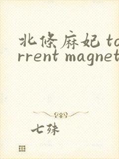 北条麻妃 torrent magnet