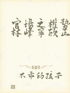 官场之权势滔天林峰宁欣正版