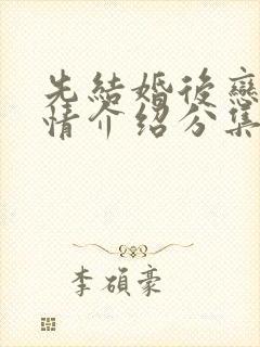 先结婚后恋爱剧情介绍分集