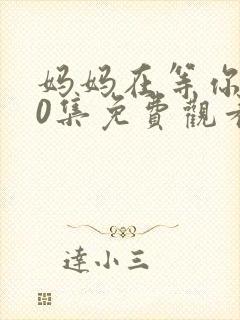 妈妈在等你第40集免费观看