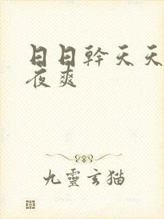 日日干天天操夜夜爽