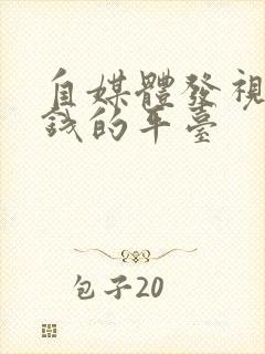 自媒体发视频赚钱的平台