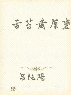 舌苔黄厚变白腻