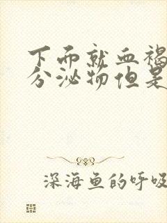 下面就血褐色的分泌物但是没有来月经