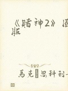 《赌神2》国语版封面